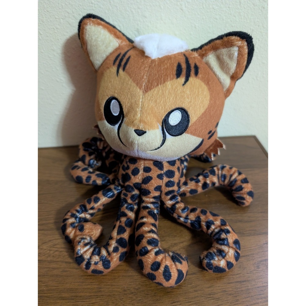 Tentacle Kitty Cottage Core Cheetah Ocelot Leopard Plush